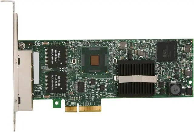 Alt view image 3 of 5 - Intel E1G44ET2BLK Gigabit ET2 Quad Port Server Adapter 10/100/1000Mbps PCI-Express 4 x RJ45