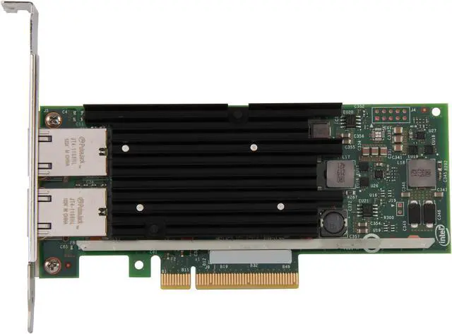 Alt view image 3 of 6 - Intel X540T2 Ethernet Converged Network Adapter 100Mbps/1Gbps/10Gbps PCI Express 2.1 x8 2 x RJ45
