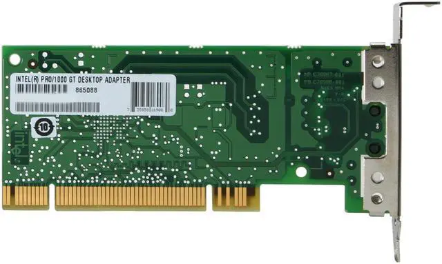 Alt view image 4 of 4 - Intel PWLA8391GTL Desktop Adapter PRO/1000 GT Low Profile 10/100/1000Mbps PCI 1 x RJ45 - OEM