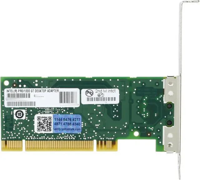 Alt view image 4 of 5 - Intel PWLA8391GT PRO/1000 GT Desktop Adapter 10/100/1000Mbps PCI 1 x RJ45