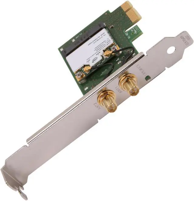 Alt view image 2 of 5 - Intel Centrino Advanced-N 6205 Dual Band N600 PCIe adapter, External antenna