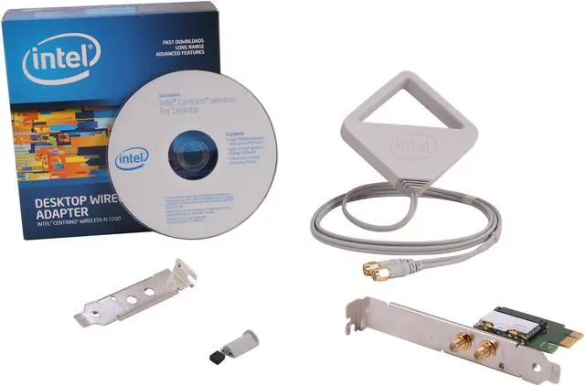 Alt view image 6 of 6 - Intel 2200BNHMWDTX1 PCI Express x1 Centrino Advanced-N 2200 for Desktop IEEE 802.11b/g/n Up to 300Mbps Wireless Data Rates