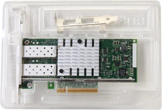 Alt view image 6 of 6 - Intel X520-DA2 Dual Ports 10 Gigabit Ethernet Converged Network Adapter, PCI Express 2.0 x8, Low Profile