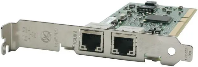Main image of Intel PWLA8492MT PRO/1000 Dual Port Server Adapter 10/100/1000Mbps PCI/PCI-X 2 x RJ45