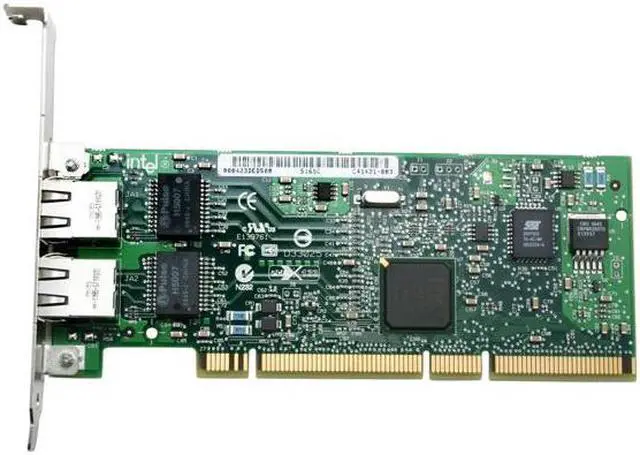 Alt view image 3 of 6 - Intel PWLA8492MT PRO/1000 Dual Port Server Adapter 10/100/1000Mbps PCI/PCI-X 2 x RJ45