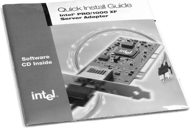 Alt view image 2 of 2 - Intel PWLA8490XF PRO/1000 XF Server Adapter 10/100/1000Mbps PCI 1 x SC