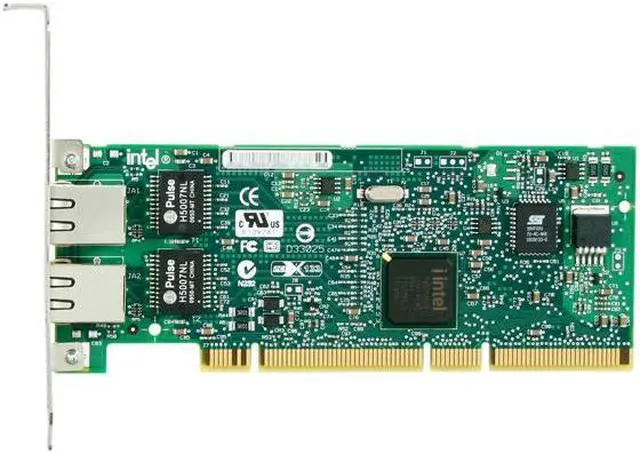 Alt view image 3 of 5 - Intel PWLA8492MT PRO/1000 MT Dual Port Server Adapter 10/100/1000Mbps PCI / PCI-X 2 x RJ45