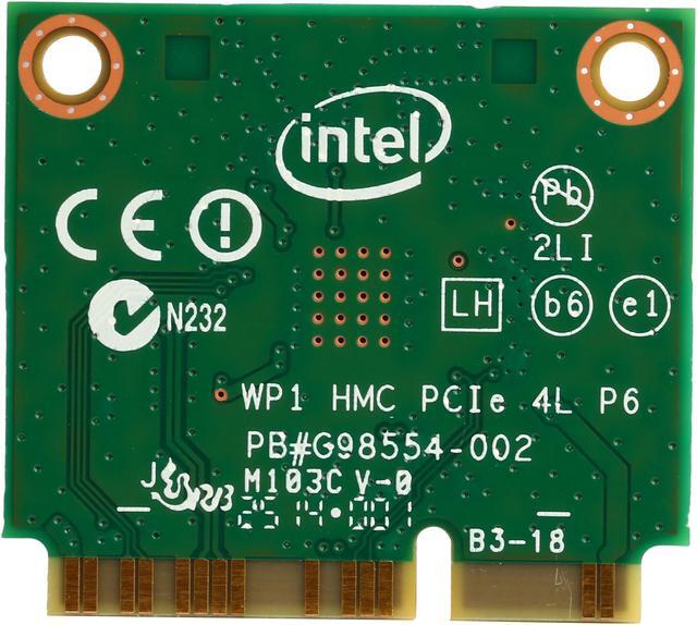 Alt view image 3 of 4 - Intel 3160 Dual Band Wireless-AC 3160 Plus Bluetooth IEEE 802.11ac Mini PCI Express 433 Mbps Wireless Data Rates