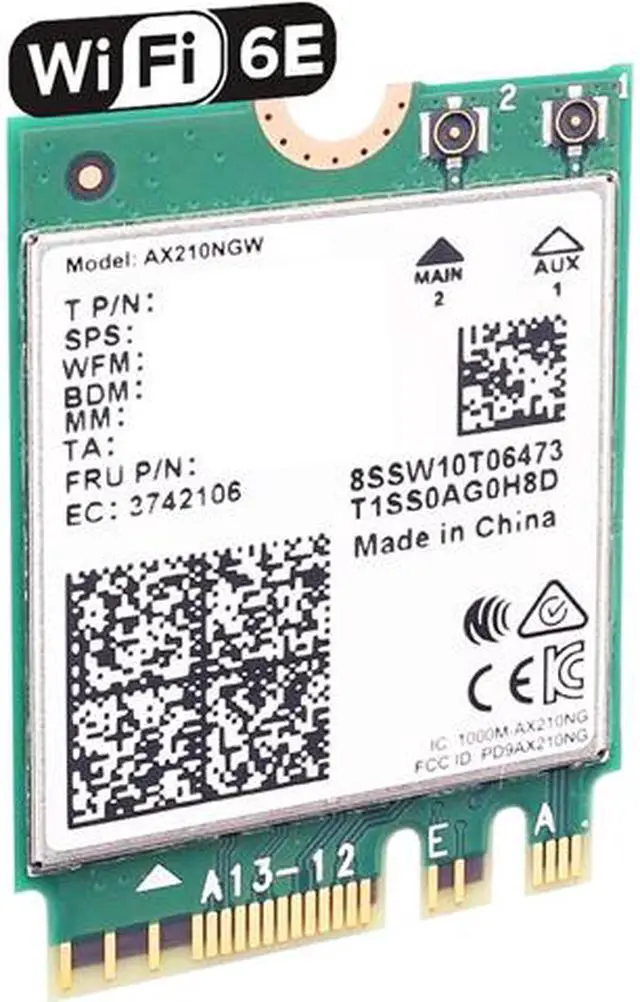 Main image of Intel AX210.NGWG Wireless Adapter IEEE 802.11ax PCI Express