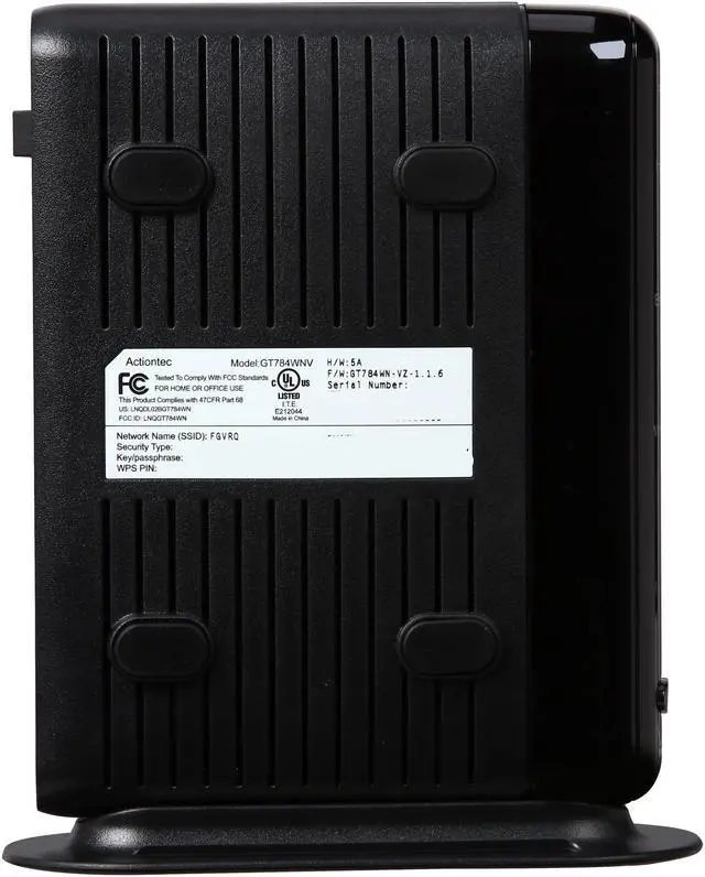 Alt view image 5 of 6 - Actiontec GT784WNV Verizon High Speed Internet Wireless N Modem and Router
