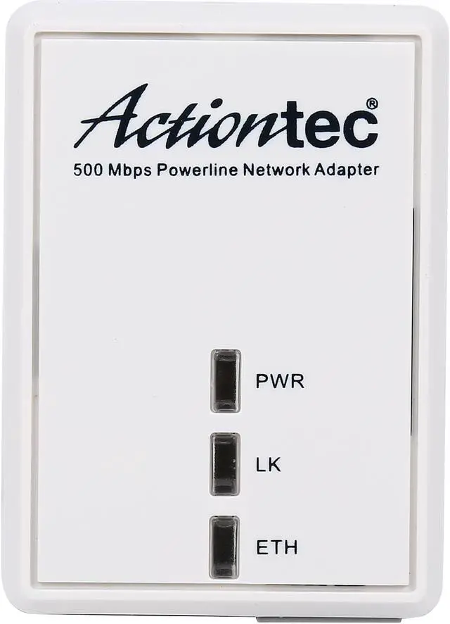 Alt view image 3 of 7 - Actiontec PWR511WB1 AV500 Powerline Network Adapter, Up to 500Mbps
