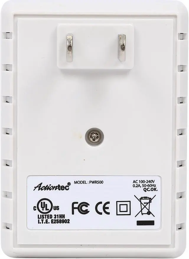 Alt view image 5 of 7 - Actiontec PWR511WB1 AV500 Powerline Network Adapter, Up to 500Mbps