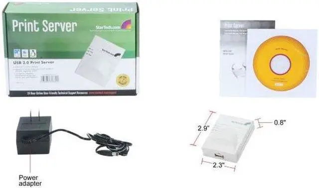 Alt view image 7 of 18 - StarTech.com PM1115U Print Server RJ45 USB 2.0