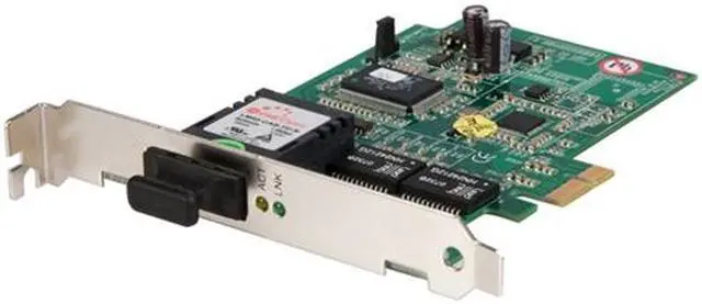 Main image of StarTech.com PEX1000MMSC 1000 Mbps Gigabit Ethernet Multi Mode SC Fiber PCI Express Card - 550m SC