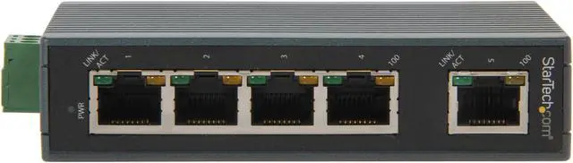 Alt view image 2 of 6 - StarTech.com IES5100 Unmanaged 5-Port Unmanaged Industrial Ethernet Switch