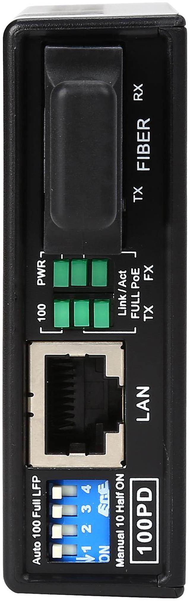 Alt view image 6 of 6 - StarTech.com MCM110SC2P 10/100 Multi Mode Fiber to Ethernet Media Converter SC 2km with PoE 1 - Fiber Optic SC Female  
1 - RJ45 Female