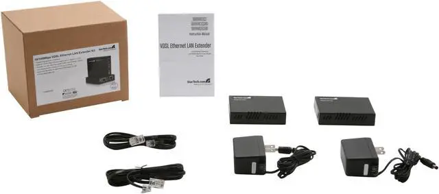 Alt view image 4 of 4 - StarTech 10/100 VDSL2 Ethernet Extender Kit over Single Pair Wire -  Extend your 10/100Mbps network by up to 1km over Ethernet or RJ11 phone lines - ethernet extender - lan extender - ethernet over phone -network extender -short haul modem