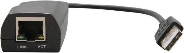 Alt view image 2 of 5 - StarTech USB21000S Compact Black USB 2.0 to Gigabit Ethernet NIC Network Adapter