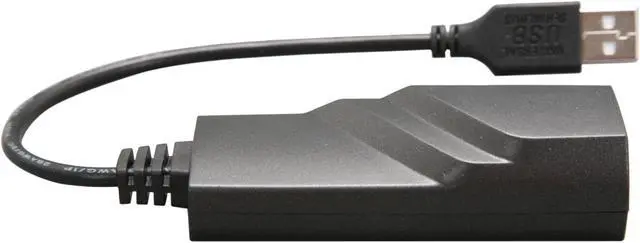 Alt view image 3 of 5 - StarTech USB21000S Compact Black USB 2.0 to Gigabit Ethernet NIC Network Adapter
