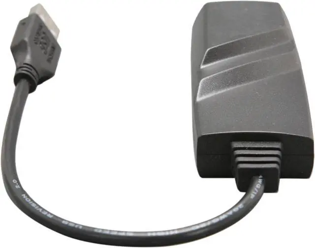Alt view image 4 of 5 - StarTech USB21000S Compact Black USB 2.0 to Gigabit Ethernet NIC Network Adapter