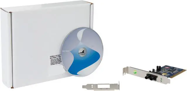 Alt view image 5 of 5 - StarTech PCI100MMST Multi Mode ST Fiber Ethernet NIC Network Adapter 2km 100Mbps PCI Fiber Optic ST Female