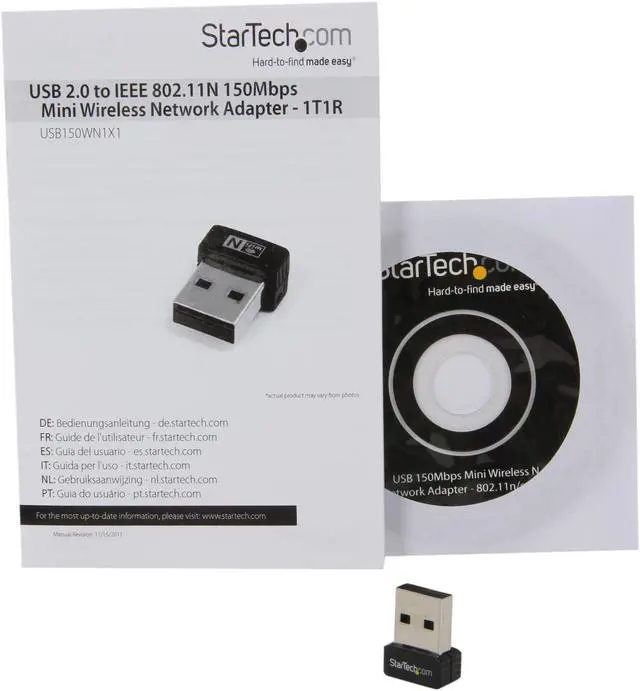 Alt view image 6 of 7 - StarTech.com USB 150Mbps Mini Wireless N Network Adapter, 802.11n/g 1T1R