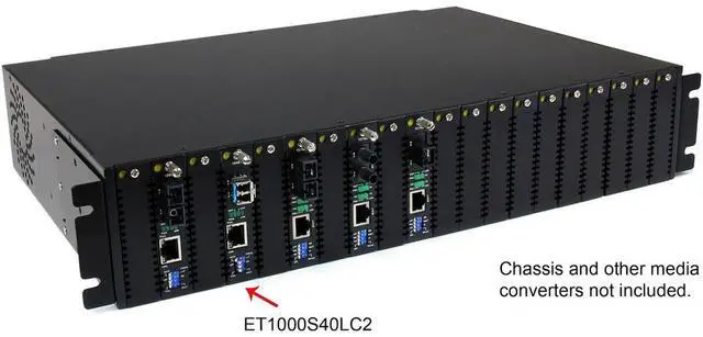 Alt view image 3 of 4 - StarTech.com 1000 Mbps Gigabit Single Mode Fiber Media Converter LC 40km