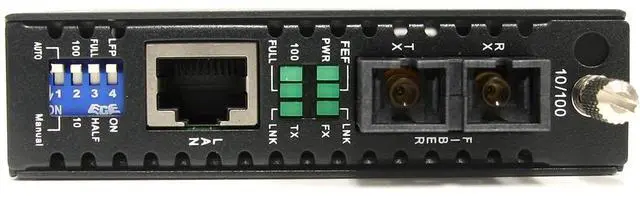 Alt view image 4 of 4 - StarTech.com 10/100 Mbps Multi Mode Fiber Media Converter SC 2km