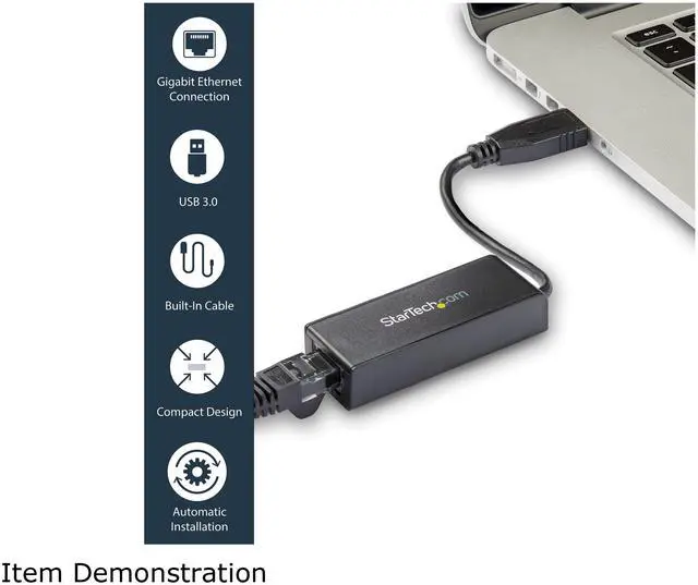 Alt view image 4 of 7 - StarTech.com USB 3.0 to Gigabit Ethernet NIC Network Adapter