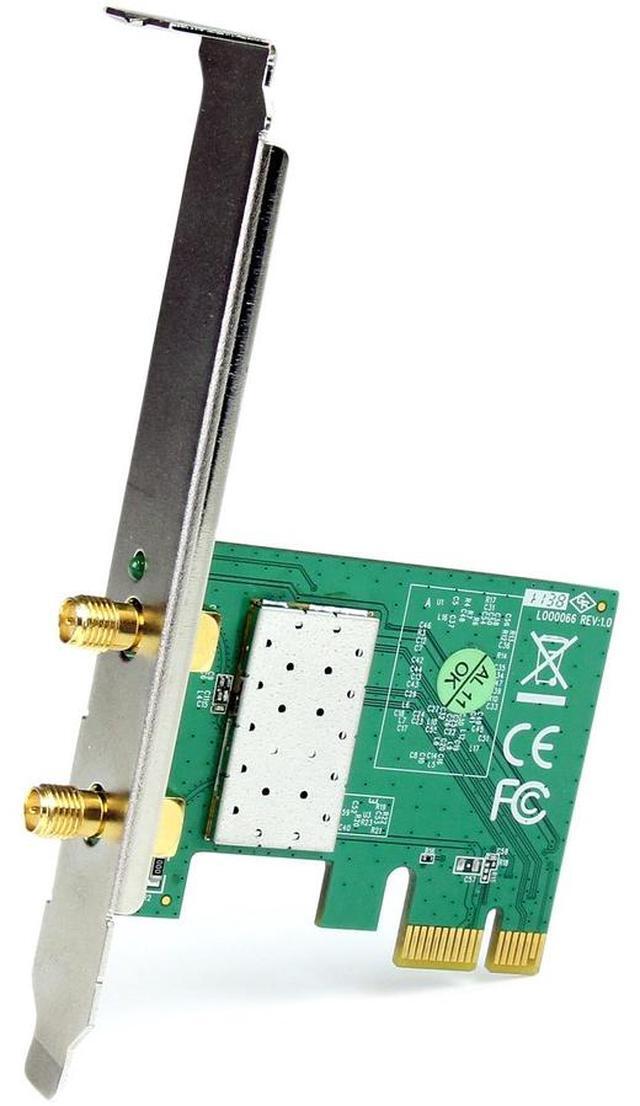Alt view image 3 of 6 - StarTech.com PCI Express Wireless N Adapter - 300 Mbps PCIe 802.11 b/g/n Network Adapter Card - 2T2R 2.2 dBi