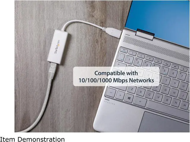 Alt view image 4 of 6 - StarTech.com USB to Ethernet Adapter, USB 3.0 to 10/100/1000 Gigabit Ethernet LAN Adapter, USB to RJ45 Adapter, TAA Compliant