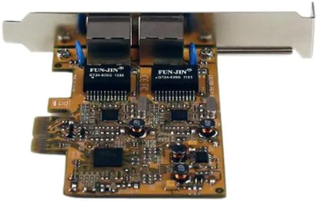 Alt view image 3 of 3 - StarTech ST1000SPEXD3 Dual Port Gigabit Server Network Adapter Card 10/ 100/ 1000Mbps PCI Express x1 Male 2 x RJ45