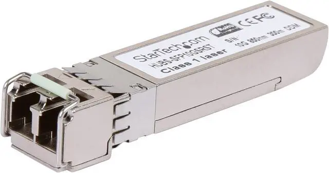 Main image of StarTech.com Cisco SFP-10G-SR Compatible SFP+ Module - 10GBASE-SR - 10GE Gigabit Ethernet SFP+ 10GbE Multimode Fiber MMF Optic Transceiver