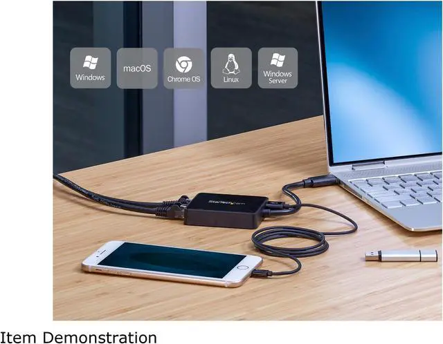 Alt view image 5 of 6 - StarTech.com USB 3.0 to Dual Port Gigabit Ethernet Adapter NIC w/ USB Port