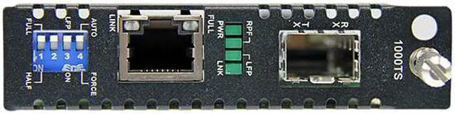 Alt view image 2 of 3 - StarTech ET91000SFP2C Gigabit Ethernet Fiber Media Converter Card Module with Open SFP Slot1.25 Gbps 1 - SFP Slot Female 1 - RJ-45 Female