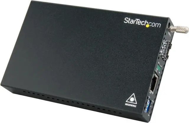 Main image of StarTech.com ET91000SFP2 Gigabit Ethernet Fiber Media Converter with Open SFP Slot 1.25 Gbps 1 x SFP Slot Female
1 x RJ-45 Female
