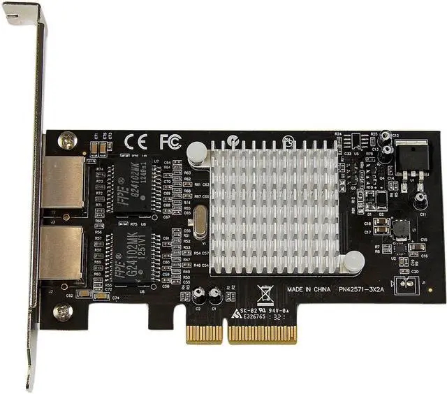Alt view image 3 of 4 - StarTech.com Dual Port PCI Express (PCIe x4) Gigabit Ethernet Server Adapter Network Card - Intel i350 NIC