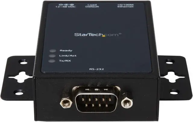 Alt view image 2 of 5 - StarTech.com NETRS2321P 1 Port RS232 Serial to IP Ethernet Converter / Device Server - Aluminum