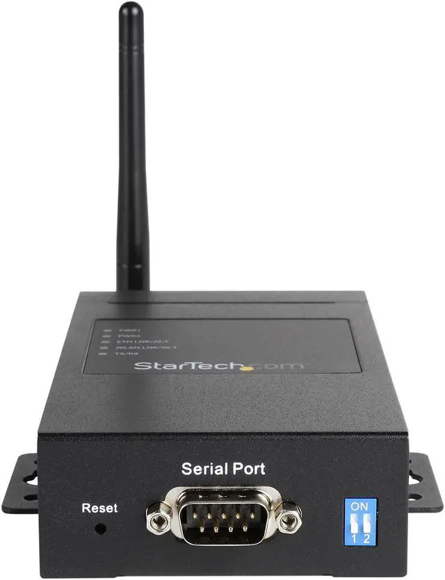 Alt view image 2 of 6 - StarTech.com NETRS232485W 1 Port Industrial RS-232 / 422 / 485 Serial to IP Ethernet Wireless Device Server