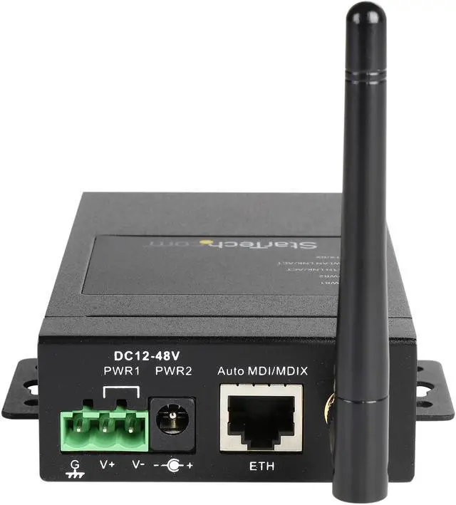 Alt view image 4 of 6 - StarTech.com NETRS232485W 1 Port Industrial RS-232 / 422 / 485 Serial to IP Ethernet Wireless Device Server
