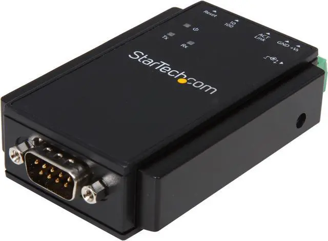 Main image of StarTech.com NETRS232 1 Port RS-232 Serial to IP Ethernet Device Server - DIN Rail Mountable