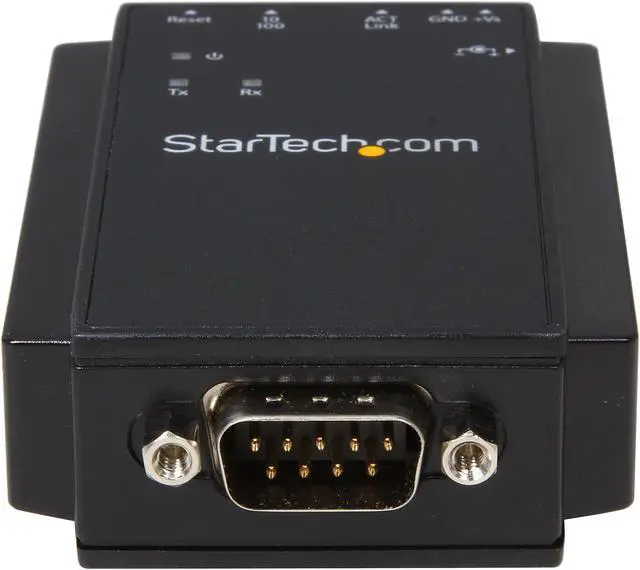 Alt view image 2 of 6 - StarTech.com NETRS232 1 Port RS-232 Serial to IP Ethernet Device Server - DIN Rail Mountable