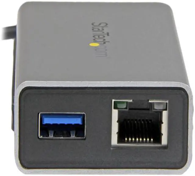 Alt view image 3 of 8 - StarTech.com Thunderbolt to Gigabit Ethernet plus USB 3.0 - Thunderbolt Adapter