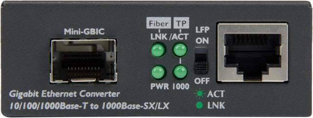 Alt view image 2 of 4 - StarTech.com Gigabit Ethernet Fiber Media Converter with Open SFP Slot - Supports 10/100/1000 Networks