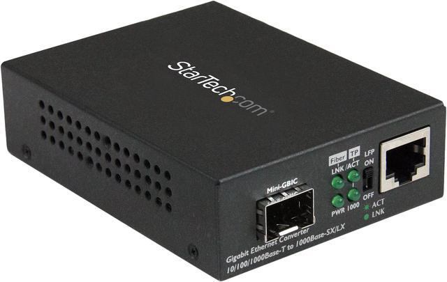 Main image of StarTech.com Gigabit Ethernet Fiber Media Converter with Open SFP Slot - Supports 10/100/1000 Networks