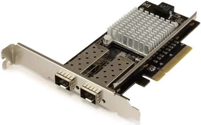 Main image of StarTech.com 10G Network Card, 2x 10G Open SFP+ Multimode LC Fiber Connector, Intel 82599 Chip