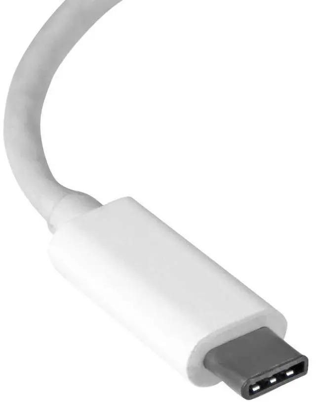 Alt view image 3 of 3 - StarTech.com US1GC30W USB C to Gigabit Ethernet Adapter - White - USB 3.1 to RJ45 LAN Network Adapter - USB Type C to Ethernet (US1GC30W)