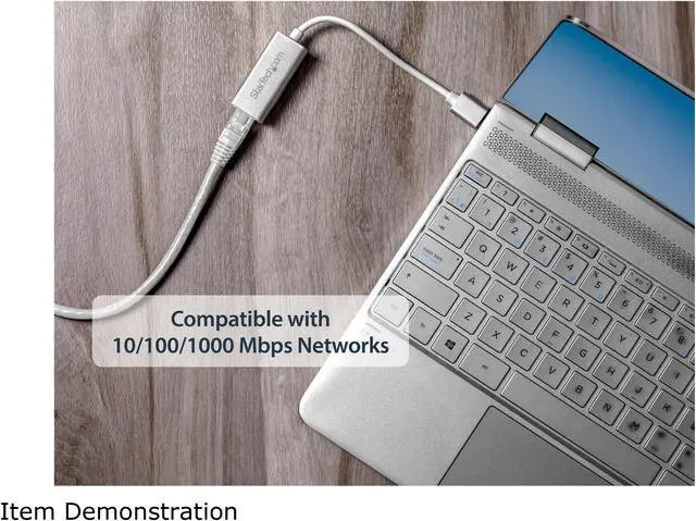 Alt view image 4 of 6 - StarTech.com USB 3.0 to Gigabit Network Adapter - Silver - Sleek Aluminum Design Ideal for MacBook, Chromebook or Tablet