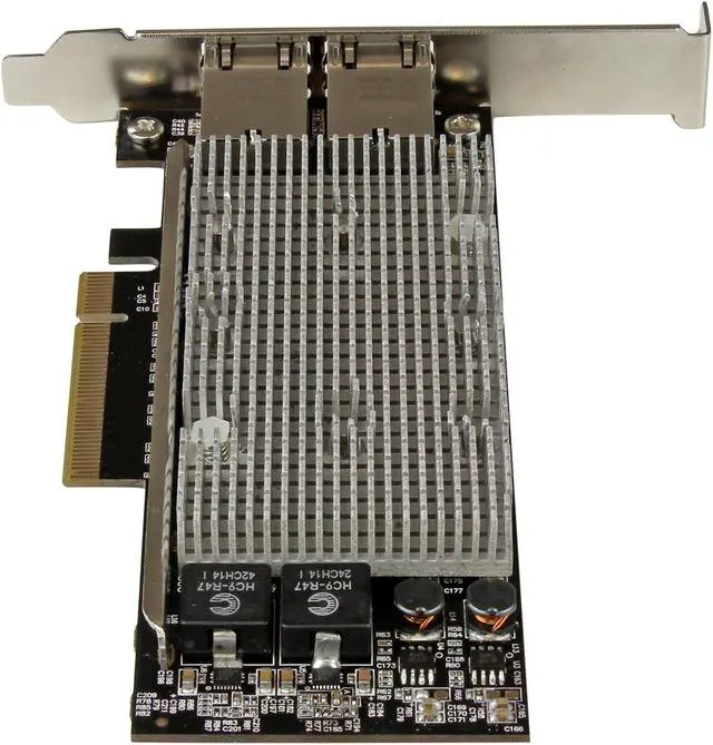 Alt view image 4 of 4 - StarTech.com 10G Network Card - 2 port - NBASE-T - RJ45 Port - Intel X550 chipset - Ethernet Card - Intel NIC Card