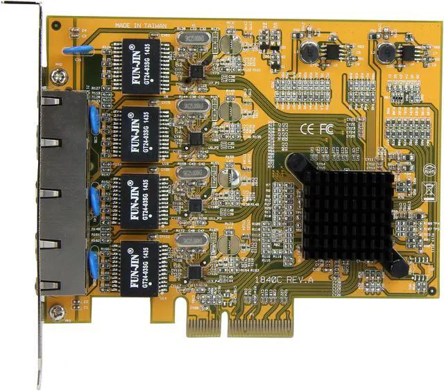 Alt view image 2 of 5 - StarTech.com 4-Port PCI Express Gigabit Network Adapter Card, Quad-Port PCIe Gigabit NIC
